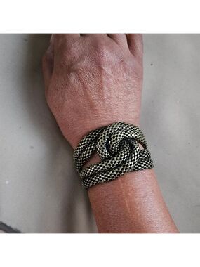 Vintage Bronze Knot Cuff Bracelet